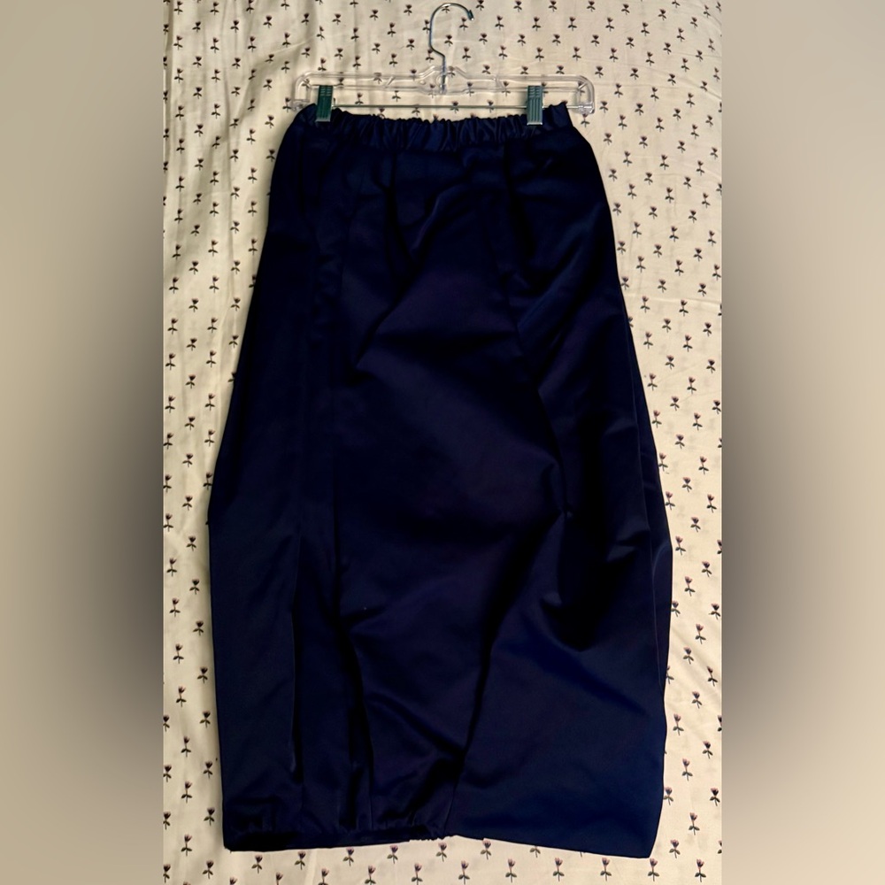 Zara collection taffeta voluminous midi blue skirt limited edition sz.S - Picture 7 of 10